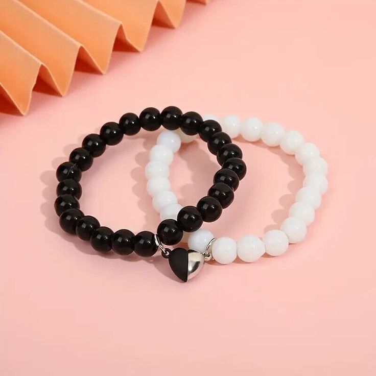 Magnetic Heart Couple Bracelet