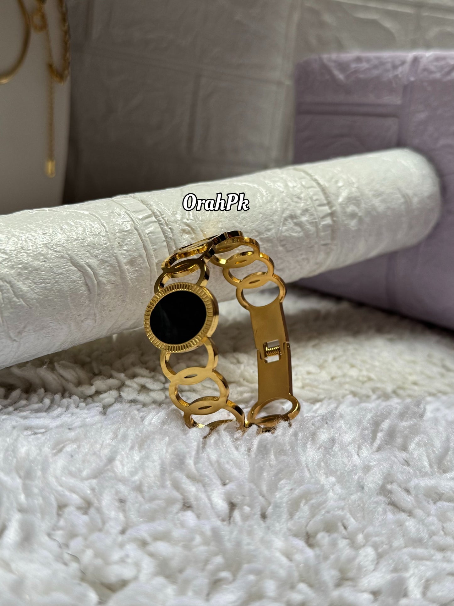 Gold Handcuff - Stainless Steel