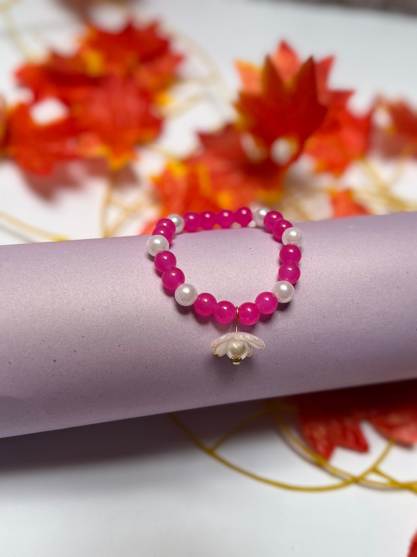 Floral Hand Charm - Handmade