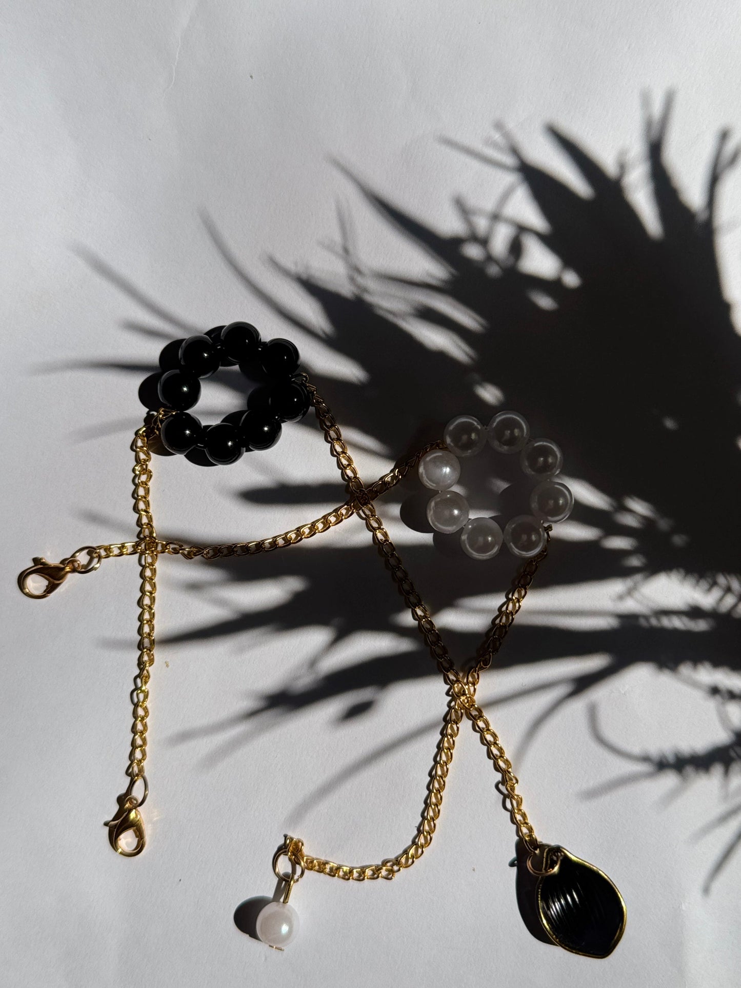 Elegant Pearl Hand Charm - Handmade
